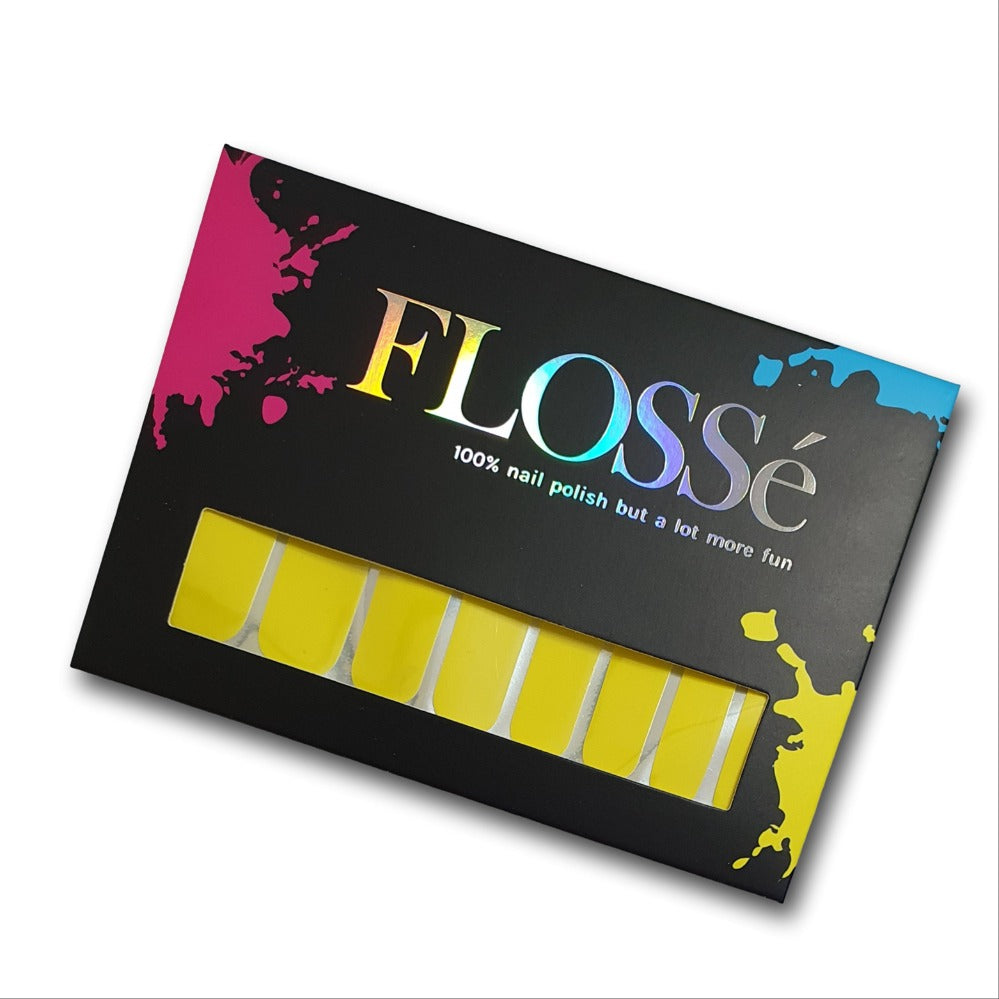 FLOSSe totally buttercups nail wraps pack