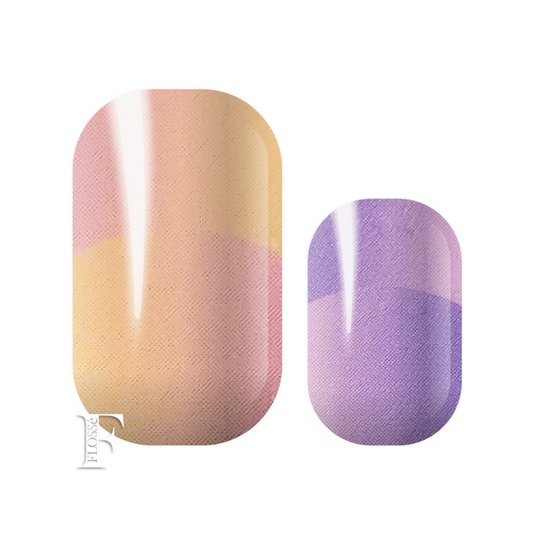 FLOSSé Vibes nail wraps. Fun fluro colours with gloss finish. 