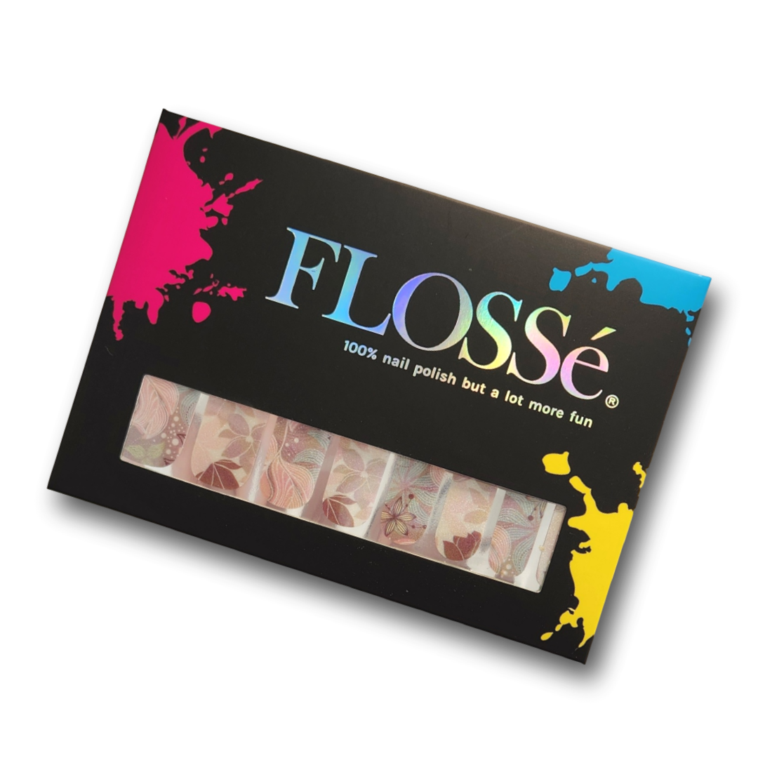 Be-leafin Flossé nail wraps in packaging