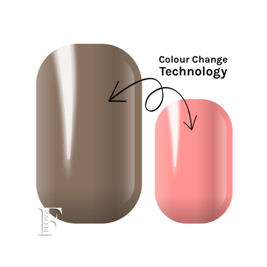 Double the colour, twice the fun! These colour change wraps are heat sensitive and change from a gorgeous portibello to dusty pink . Gloss block colour finish.