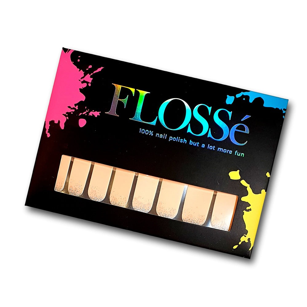 Kayla Rose nail wrap set shown in FLOSSe packaging. Nail polish stickers NZ.